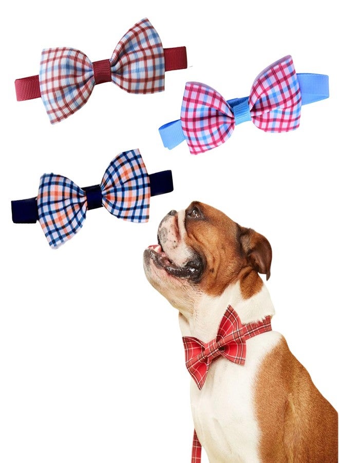 Sage Square Charming Dog Printed Bow Tie: Stylish, Comfortable, and Durable Accessory for Pet Owners & Dog Lovers - Perfect for Special Occasions, Photoshoots, Everyday Wear For Dog & Puppy(Pack Of 3) - Image 1